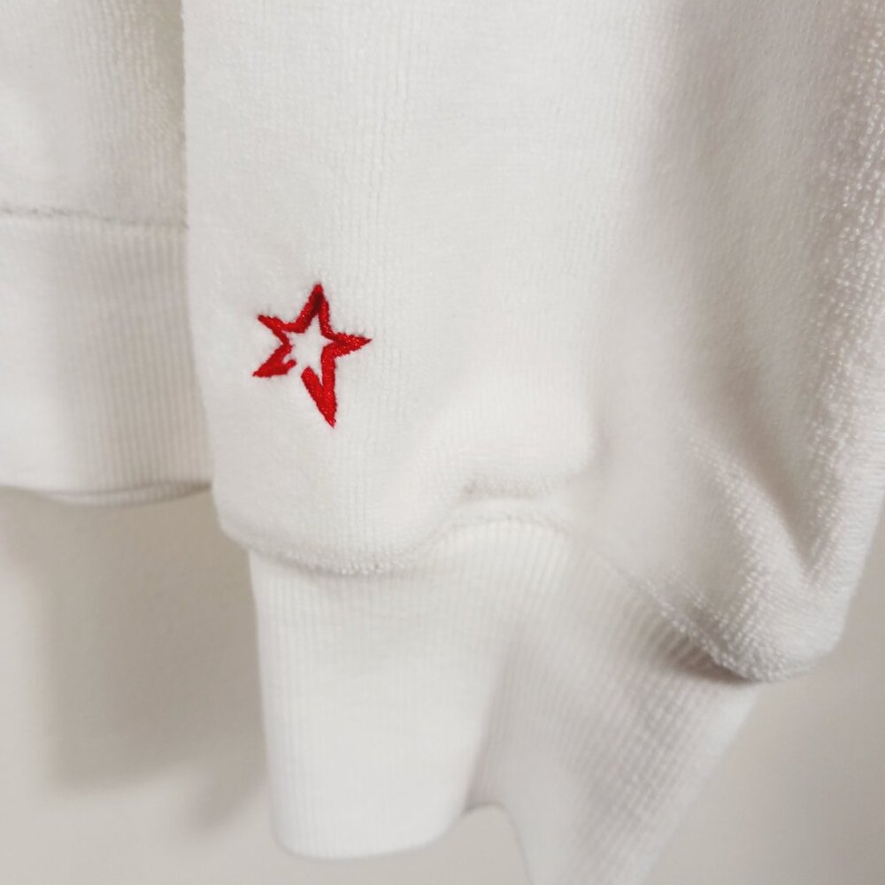 Perfect Moment, Ski Wear, XL "Misty" Sweatshirt, White Terry, Relaxed Silhouette - Picture 6 of 12